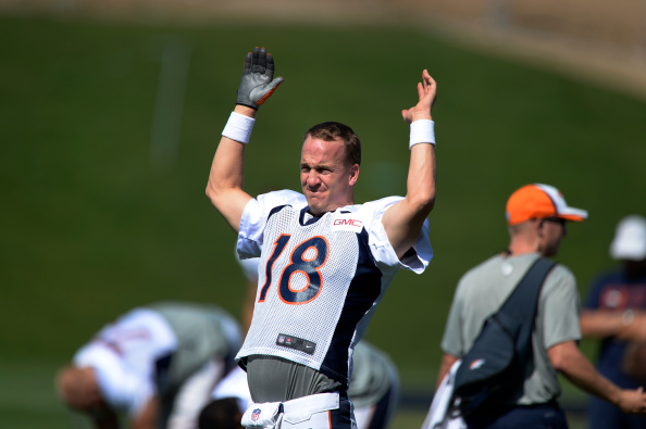 Denver Broncos practice at Dove Valley