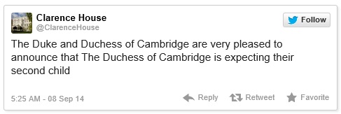 clarence house tweet