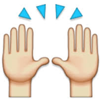 hands up emoji
