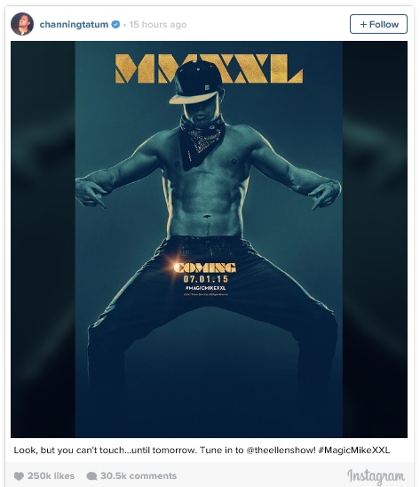 Credit: @channingtatum Official Instagram