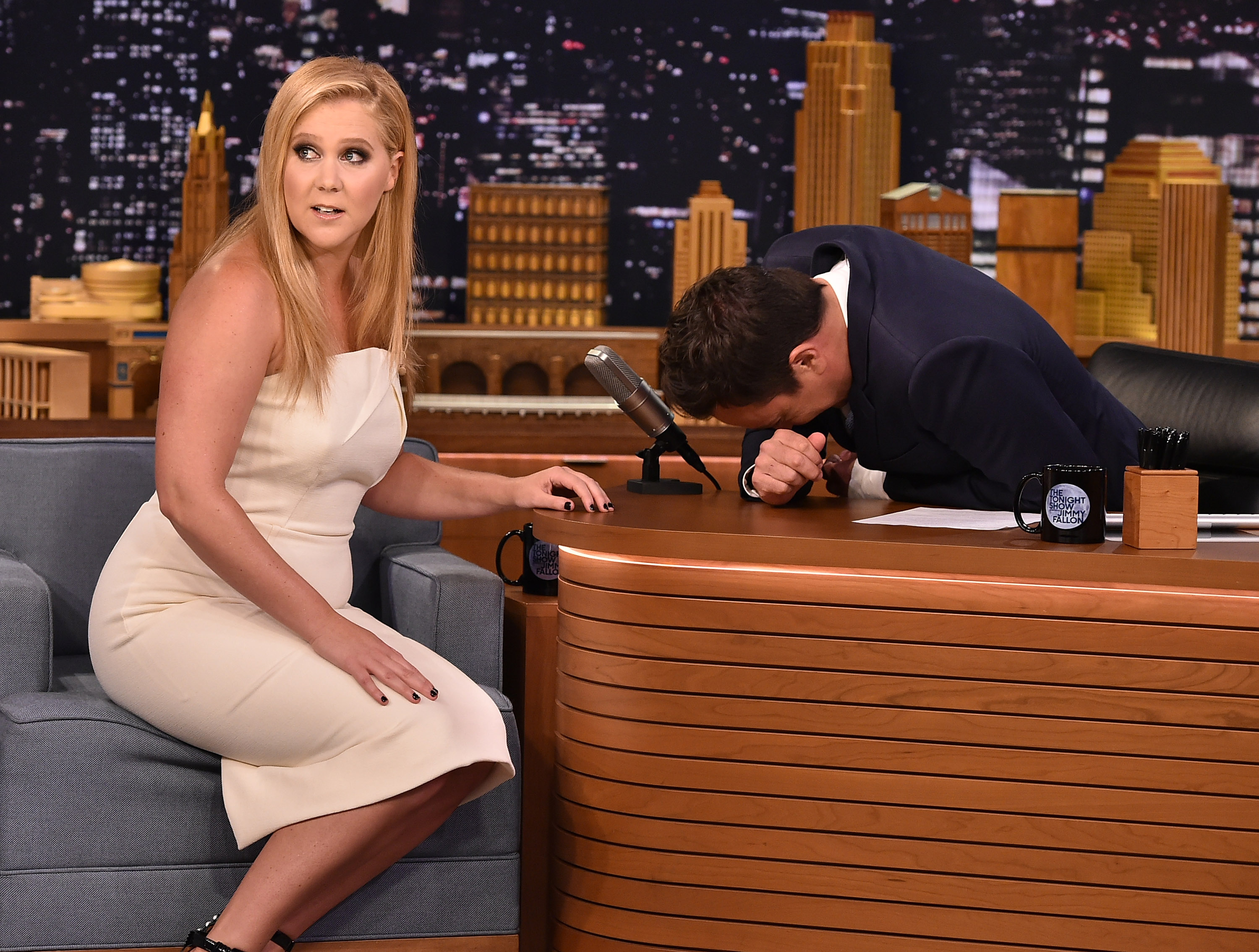 Amy Schumer Visits 'The Tonight Show Starring Jimmy Fallon'
