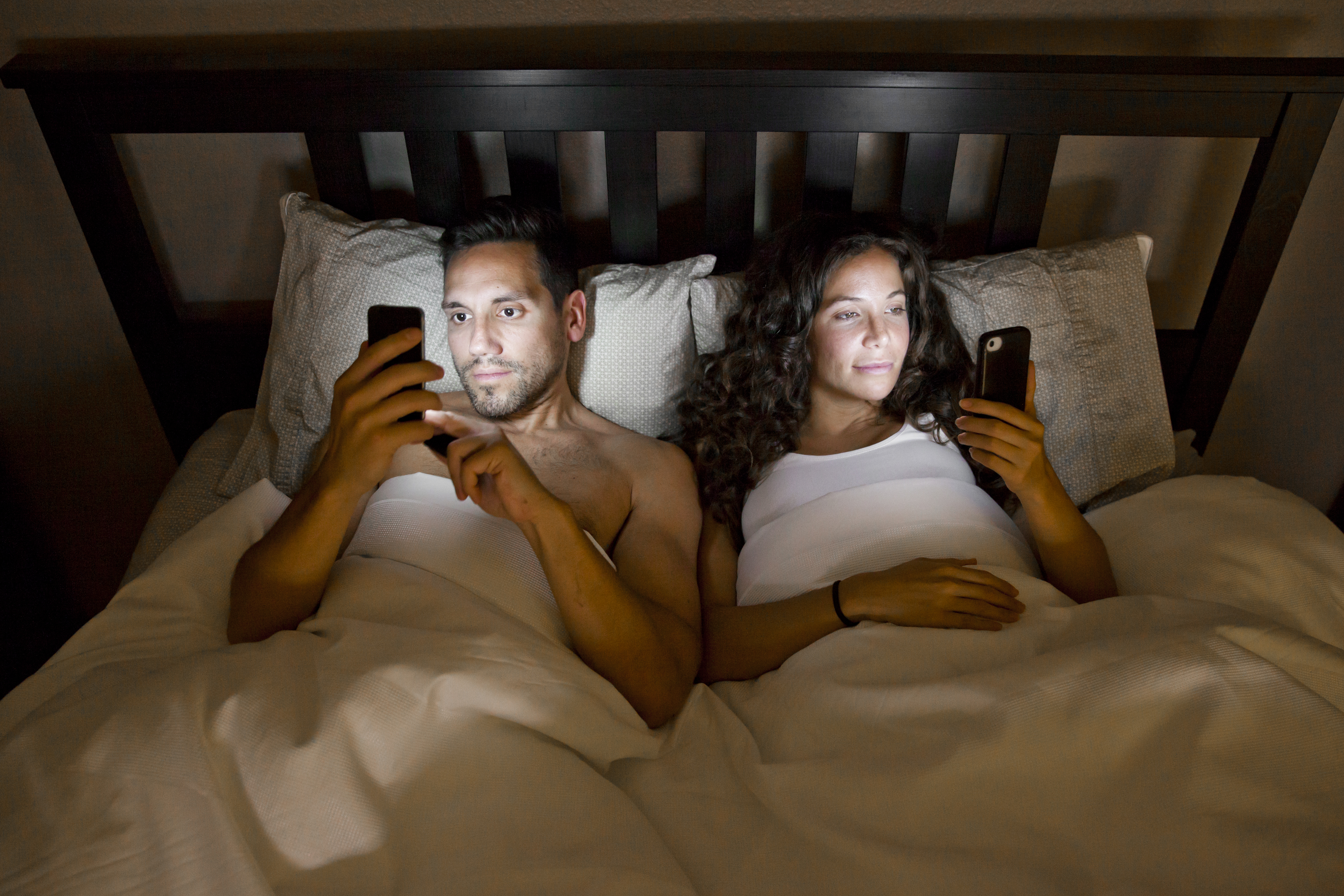 Phones in Bed