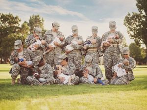 Soldiers Breastfeeding
