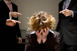 Woman Being Accused in Office