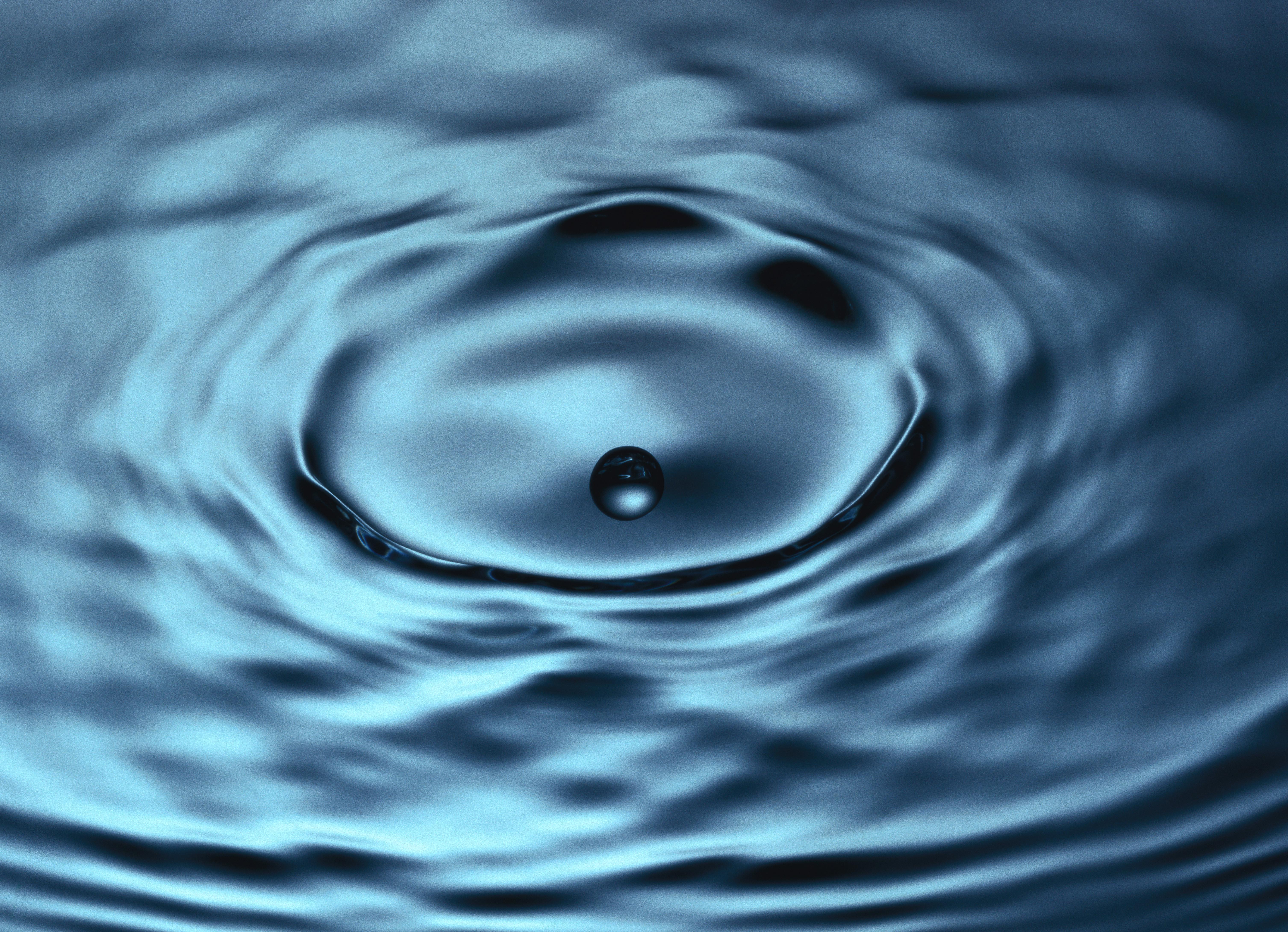 close-up of a visual effect on the surface of water