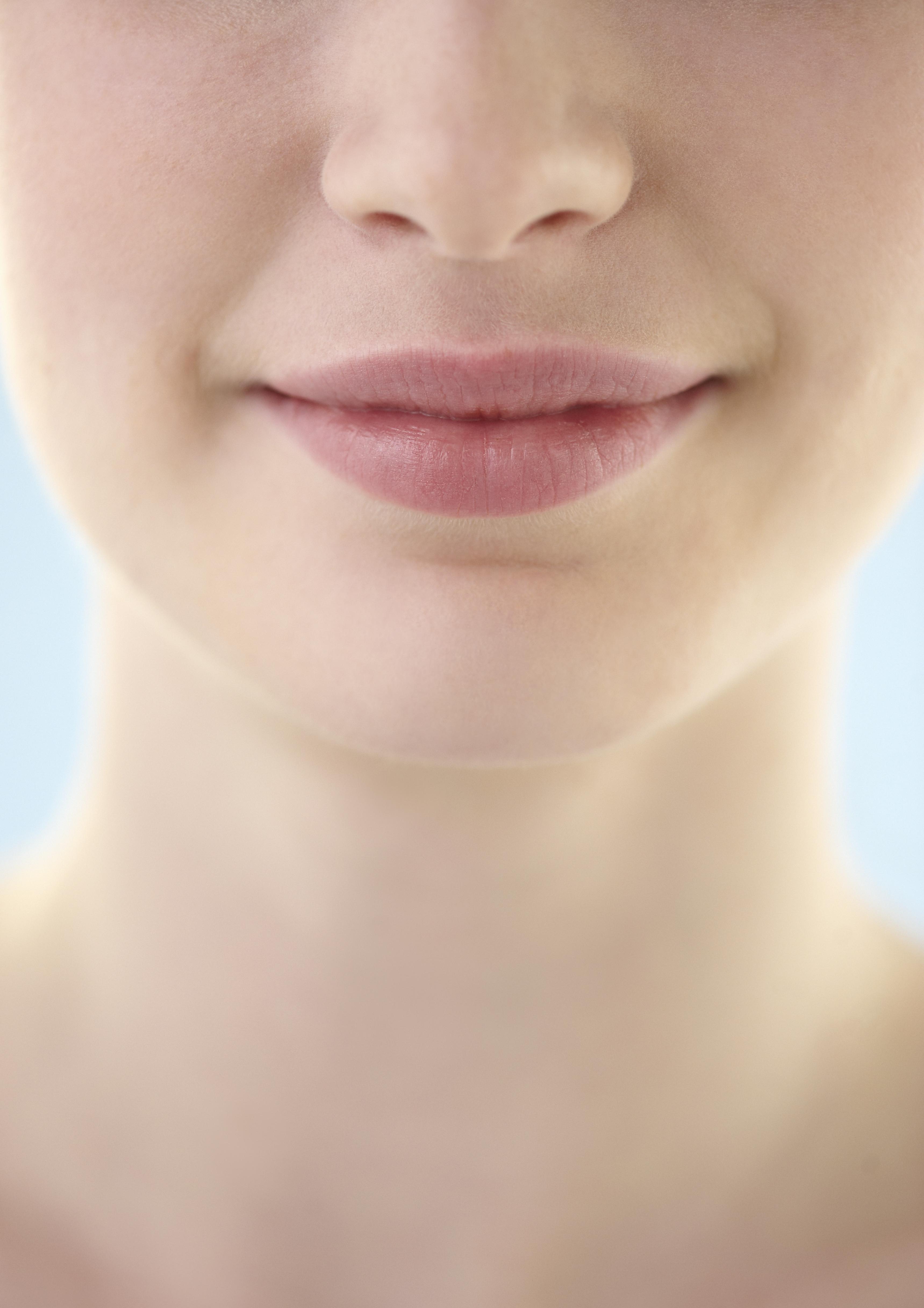 Mouth and nose close up.