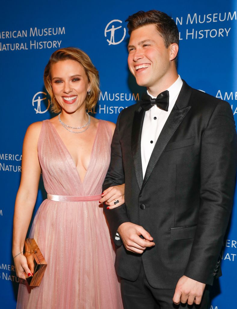 Scarlett Johansson and Colin Jost