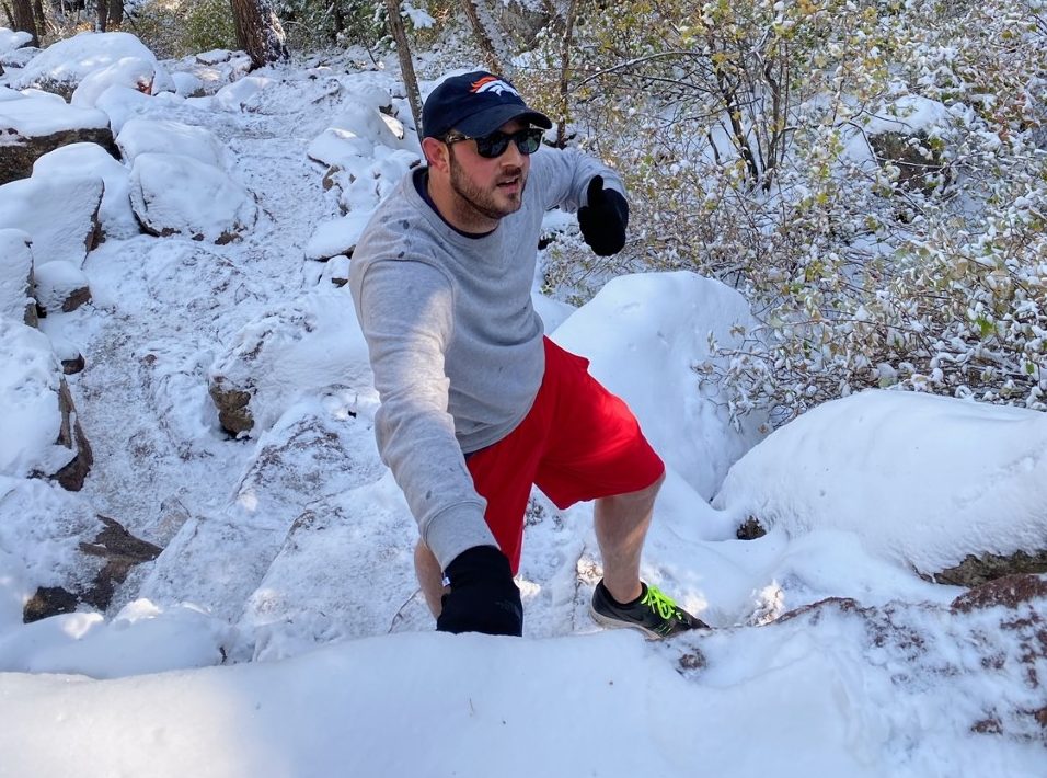 Dustin hiking