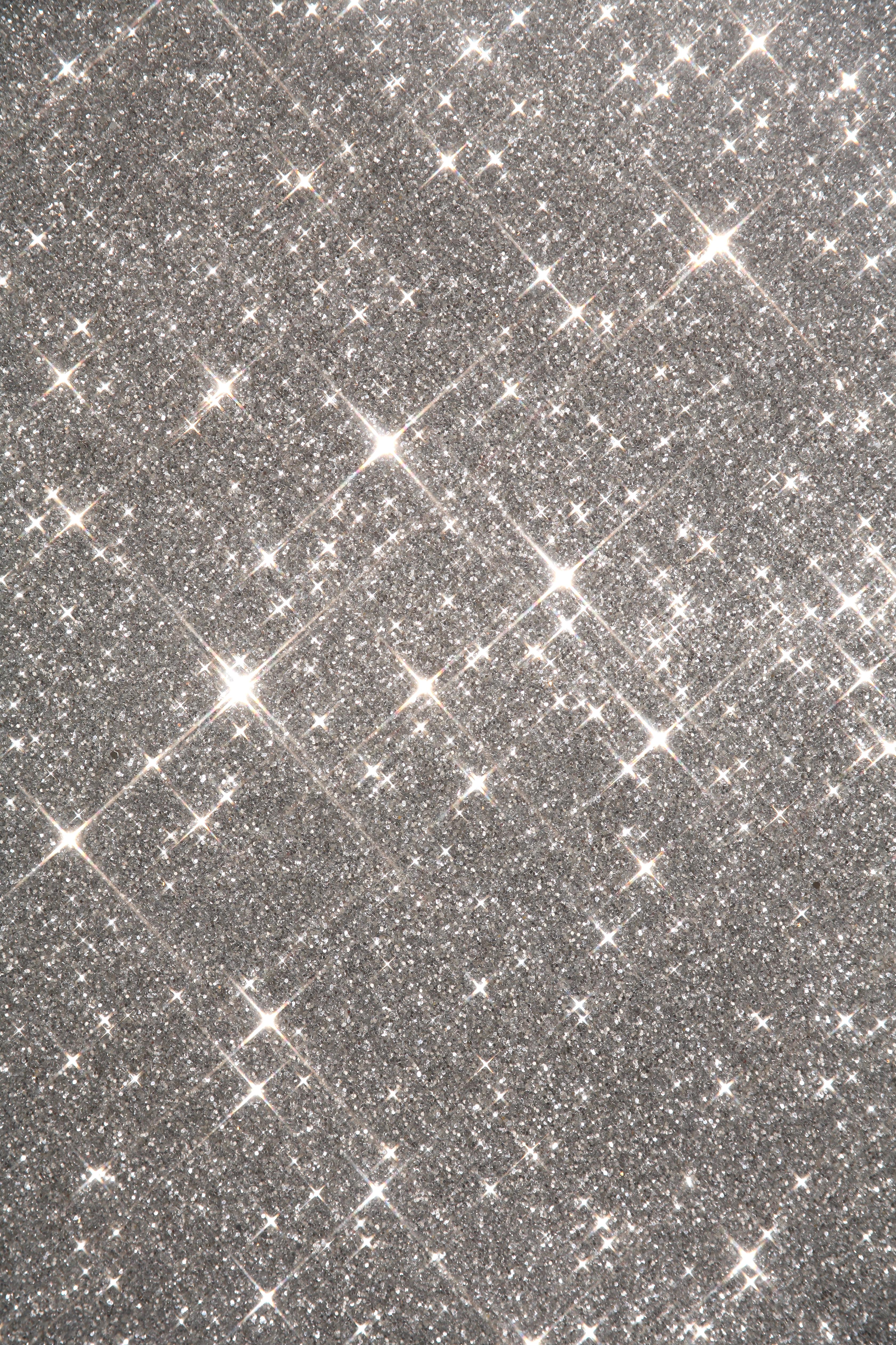 Silver glitter, close-up, full frame