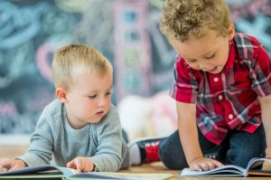 Boys Sharing Books