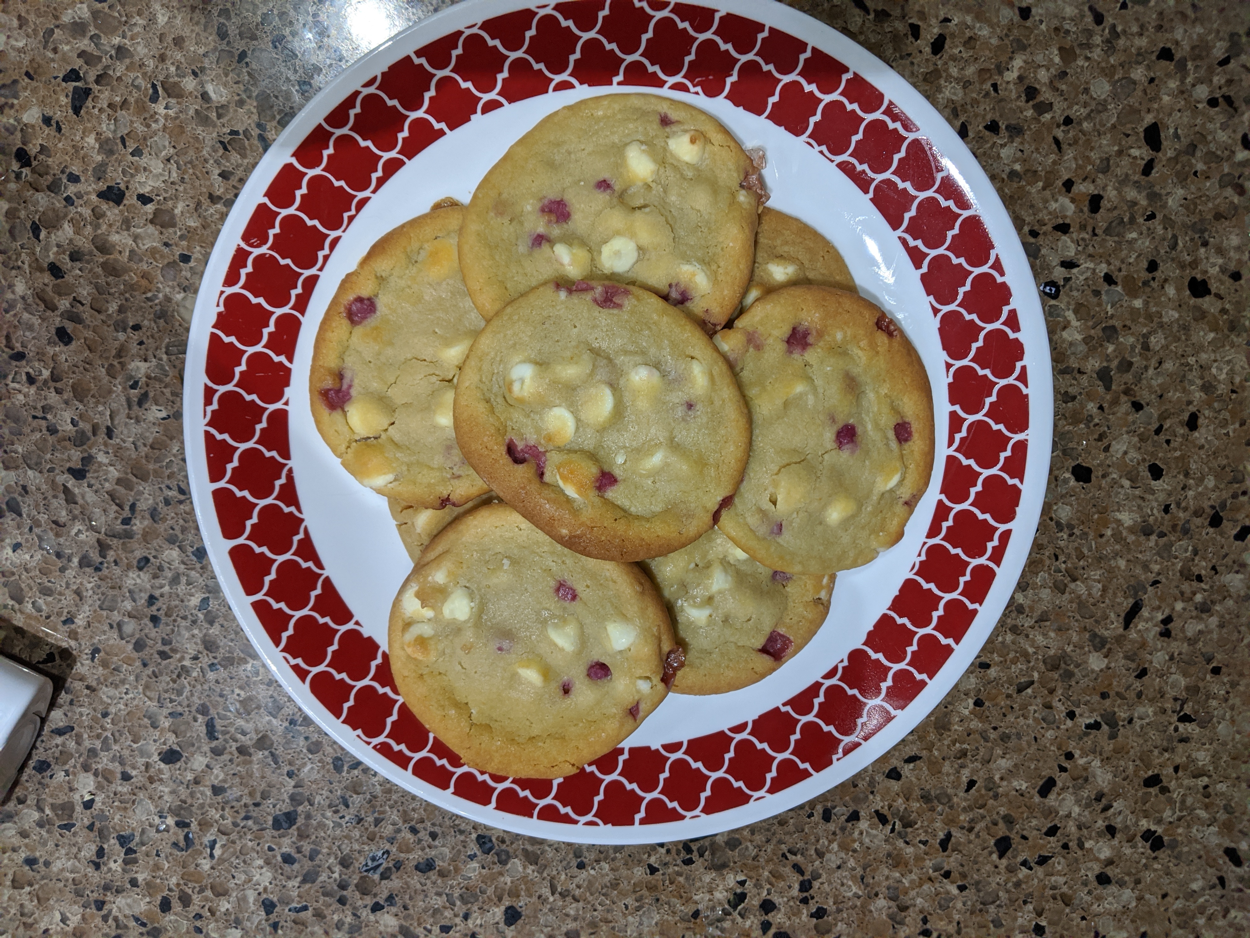 White Chocolate Raspberry Cheesecake Cookies