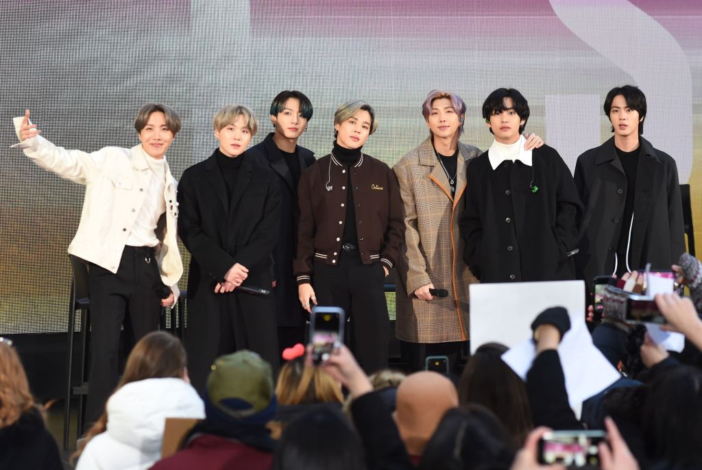BTS, Korean Pop Band at a public appeara...