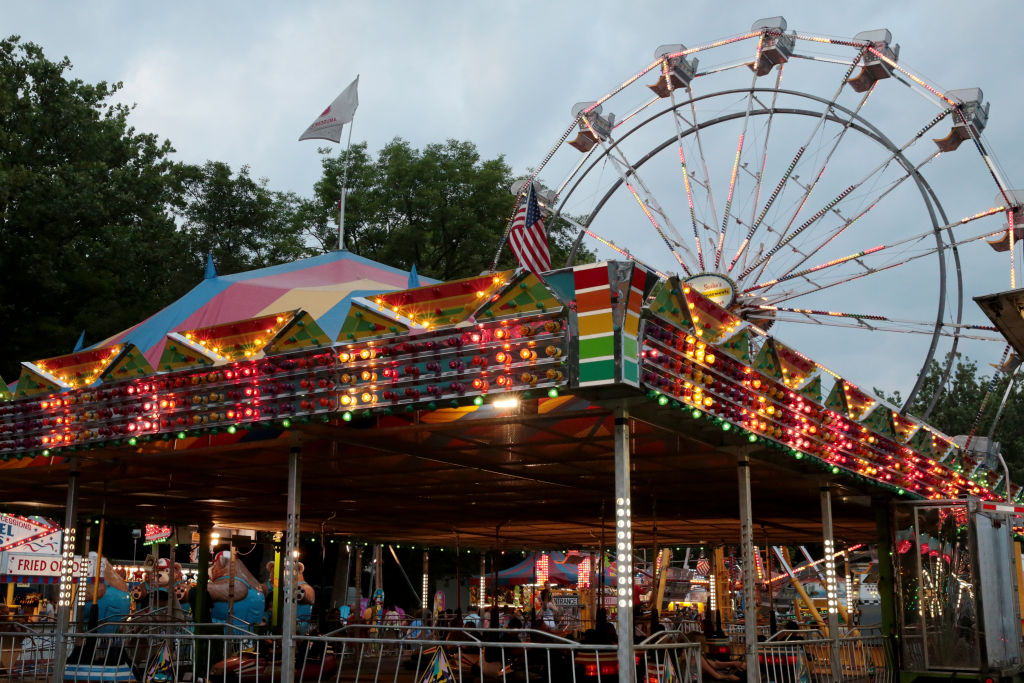 People ride in the Ferris wheel at the Apple Dumpling Festival at Willow Glen Park on June 16, 2014. Photo by Natalie Kolb 6/16/2014